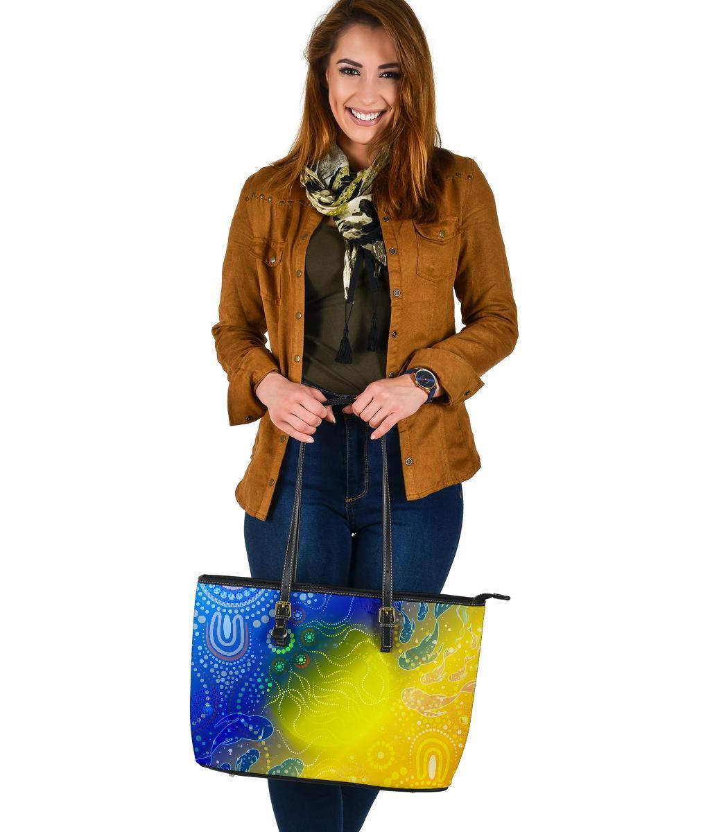 aboriginal-large-leather-tote-bag-indigenous-fishing