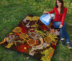 aboriginal-premium-quilt-kangaroo-and-lizard-dot-painting-art