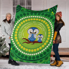premium-blanket-indigenous-owl