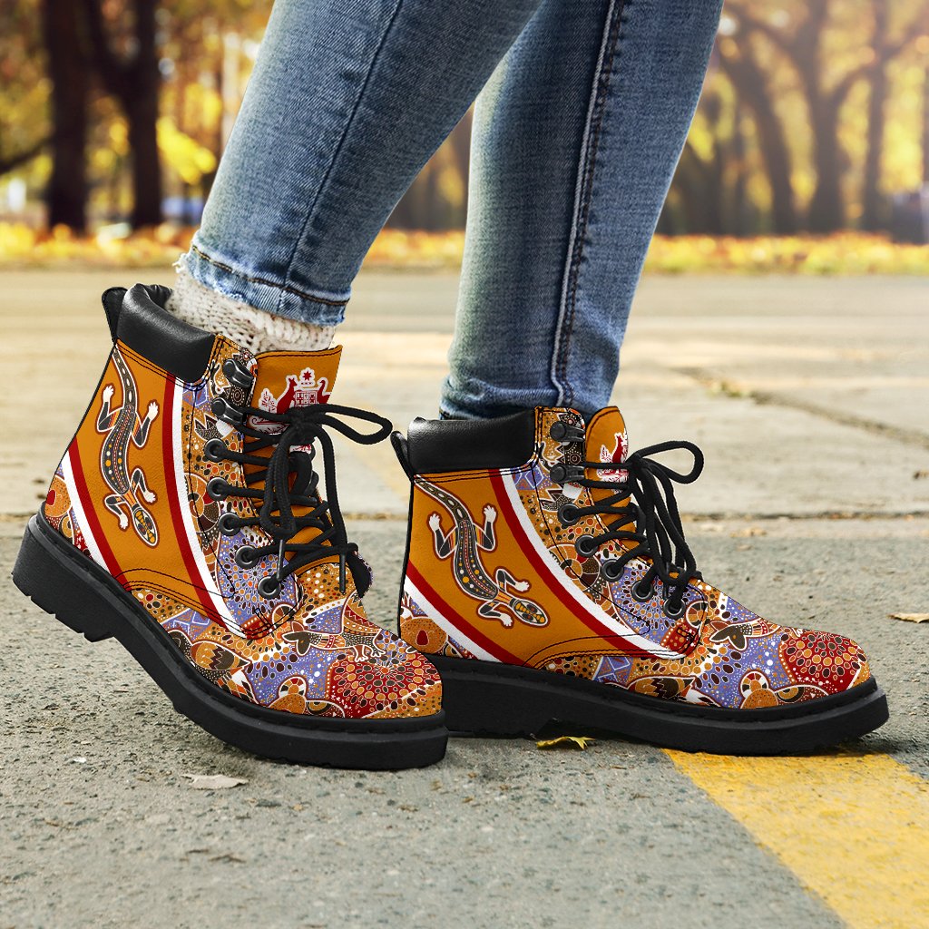 aboriginal-boots-lizard-kangaroo-patterns-australia-coat-of-arms-all-season