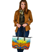 aboriginal-leather-tote-bag-australia-kangaroo-sky