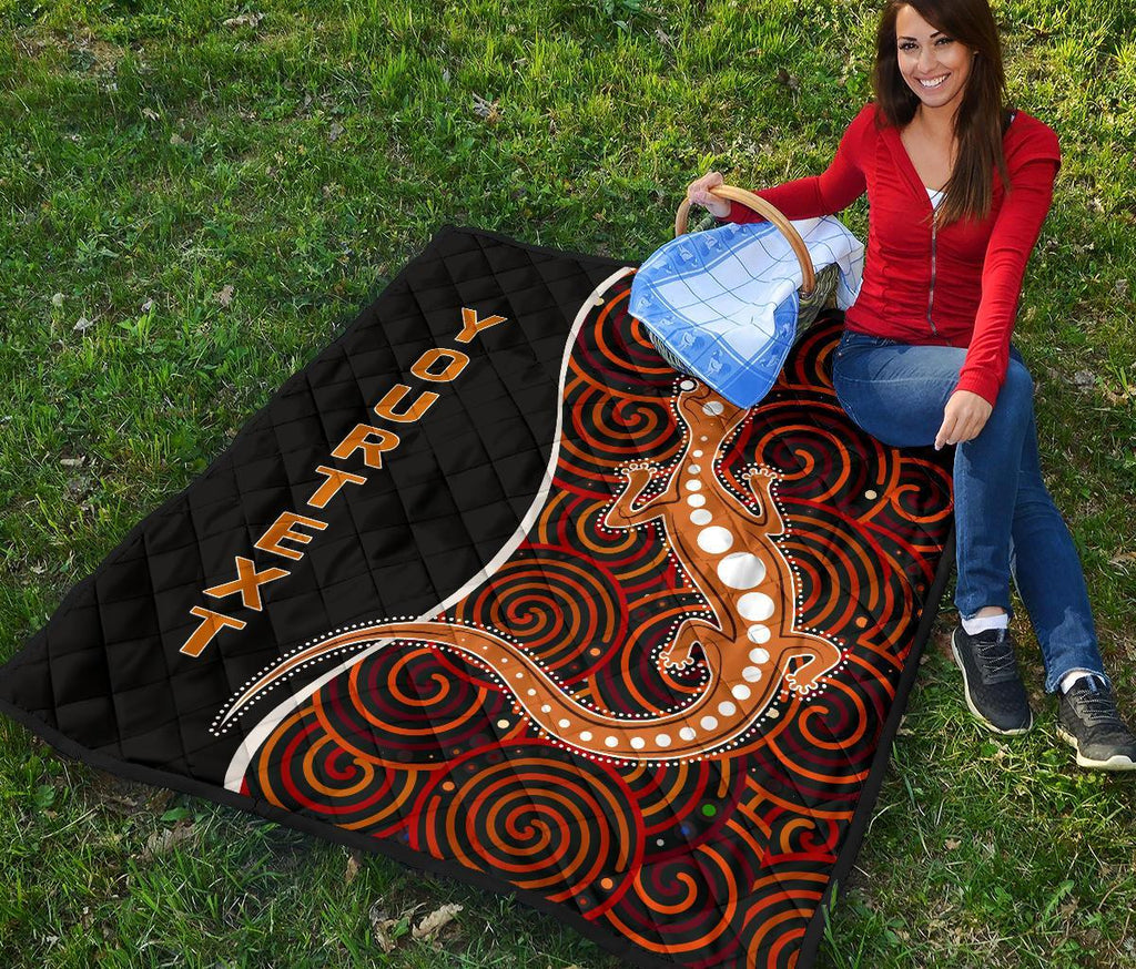 aboriginal-personalised-premium-quilt-indigenous-lizard-dreaming