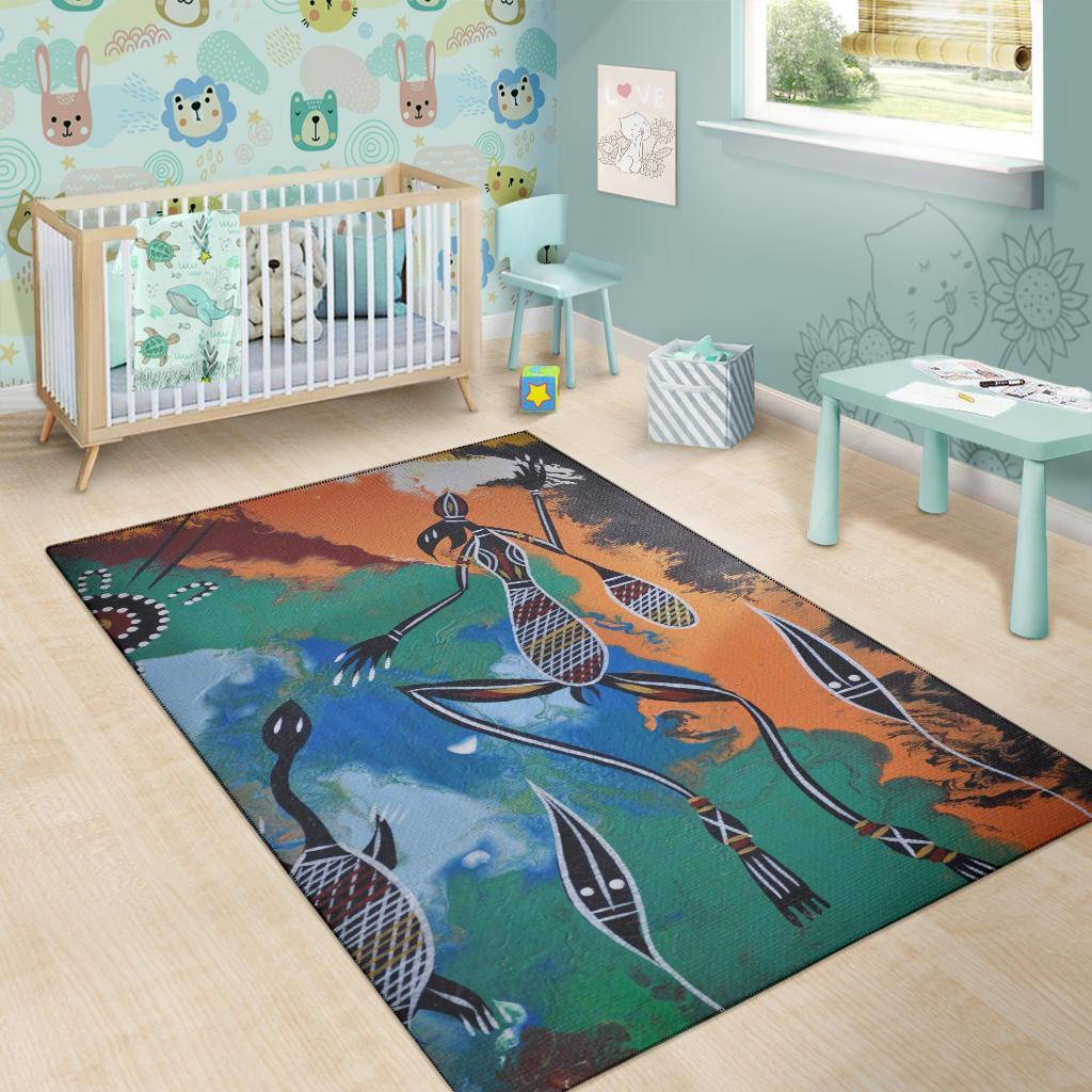 area-rug-aboriginal-dot-art-painting-style