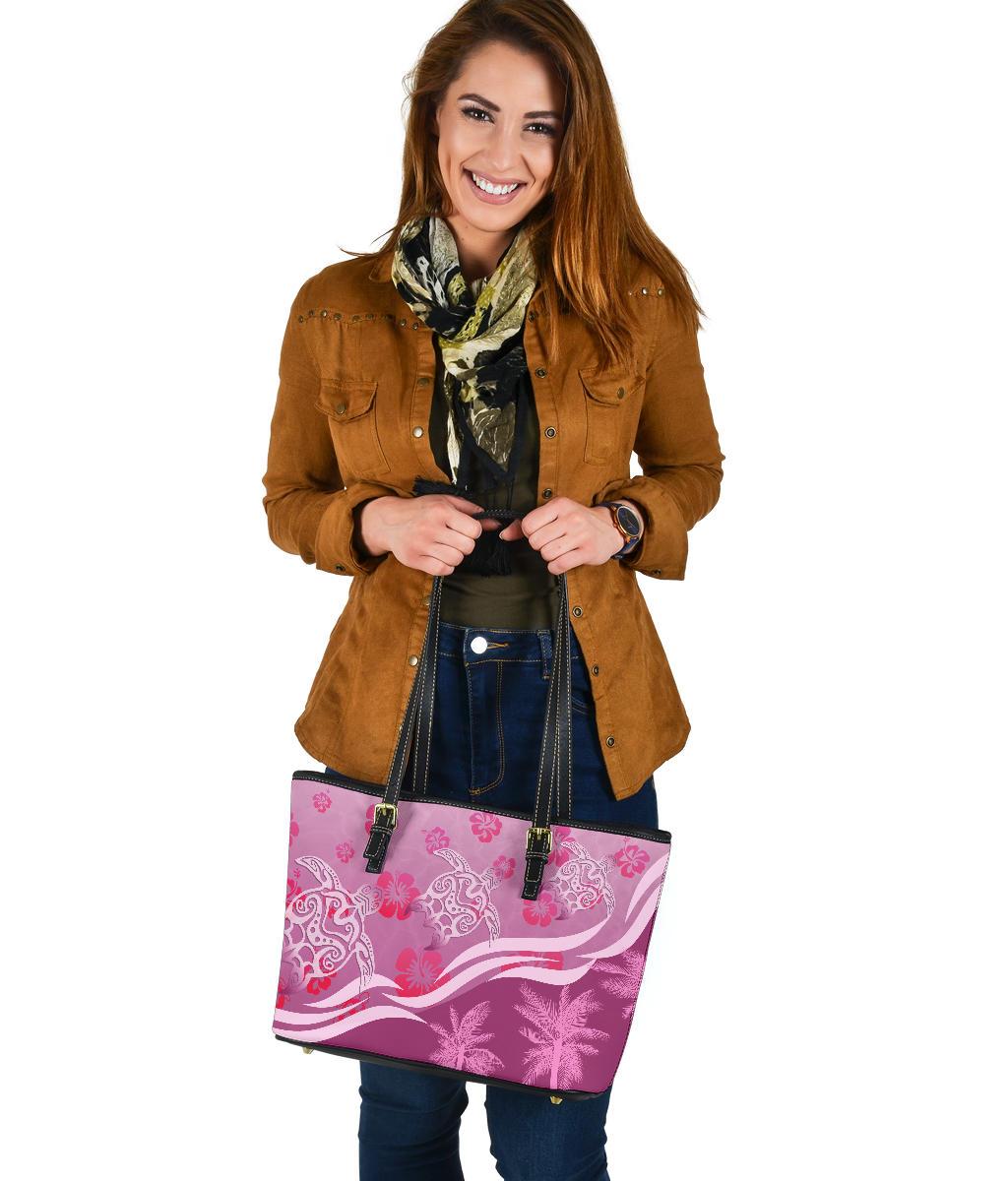 pink-turtle-hibiscus-small-leather-tote