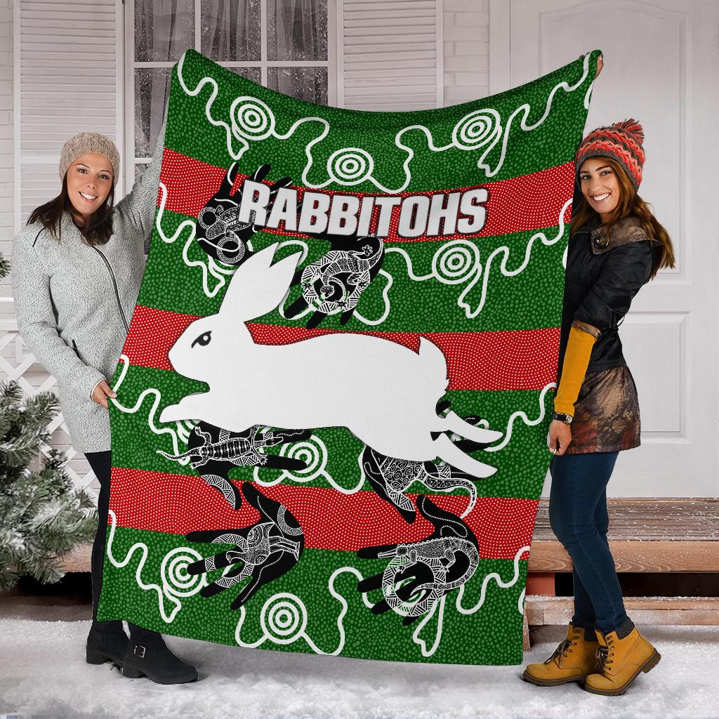 rabbitohs-premium-blanket-animals-aboriginal