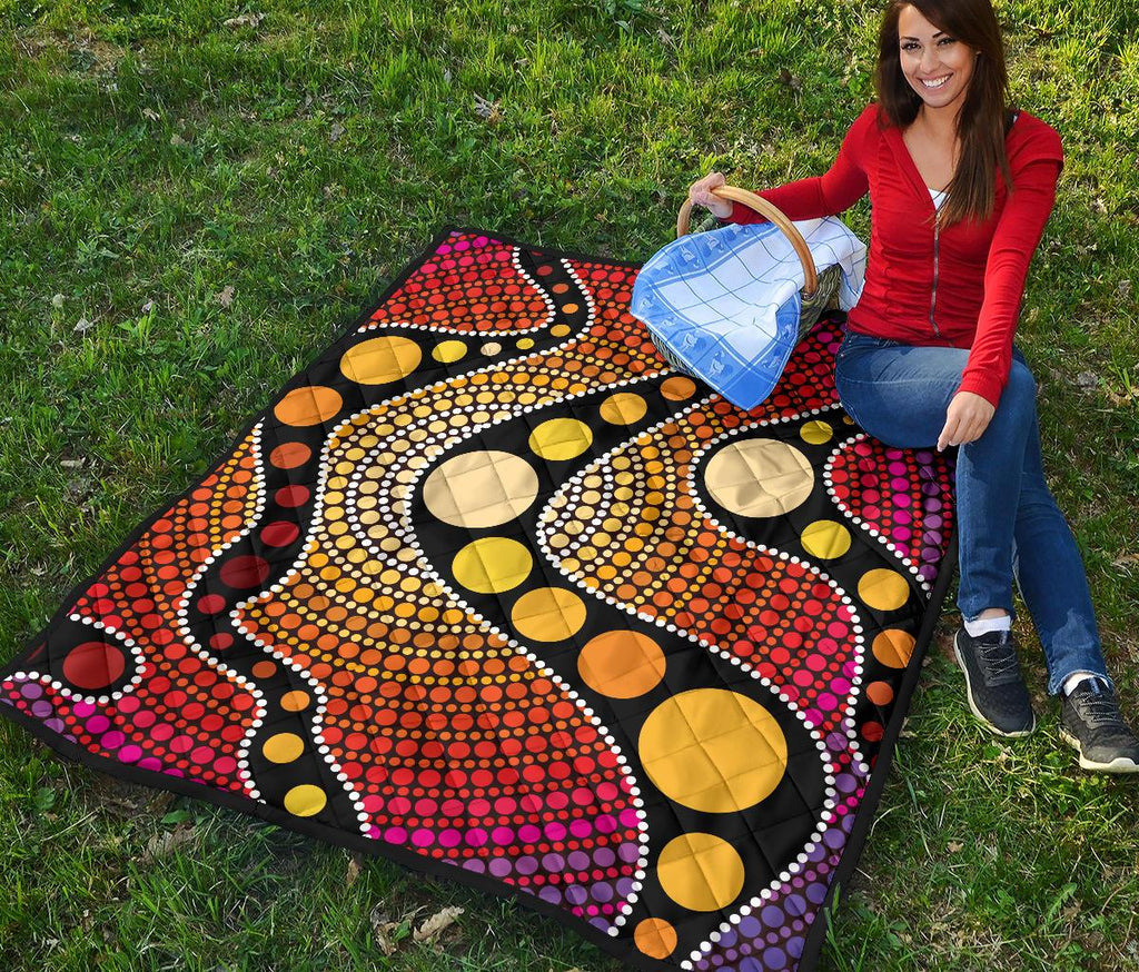 aboriginal-premium-quilt-australia-colorful-circle-dot-painting-art