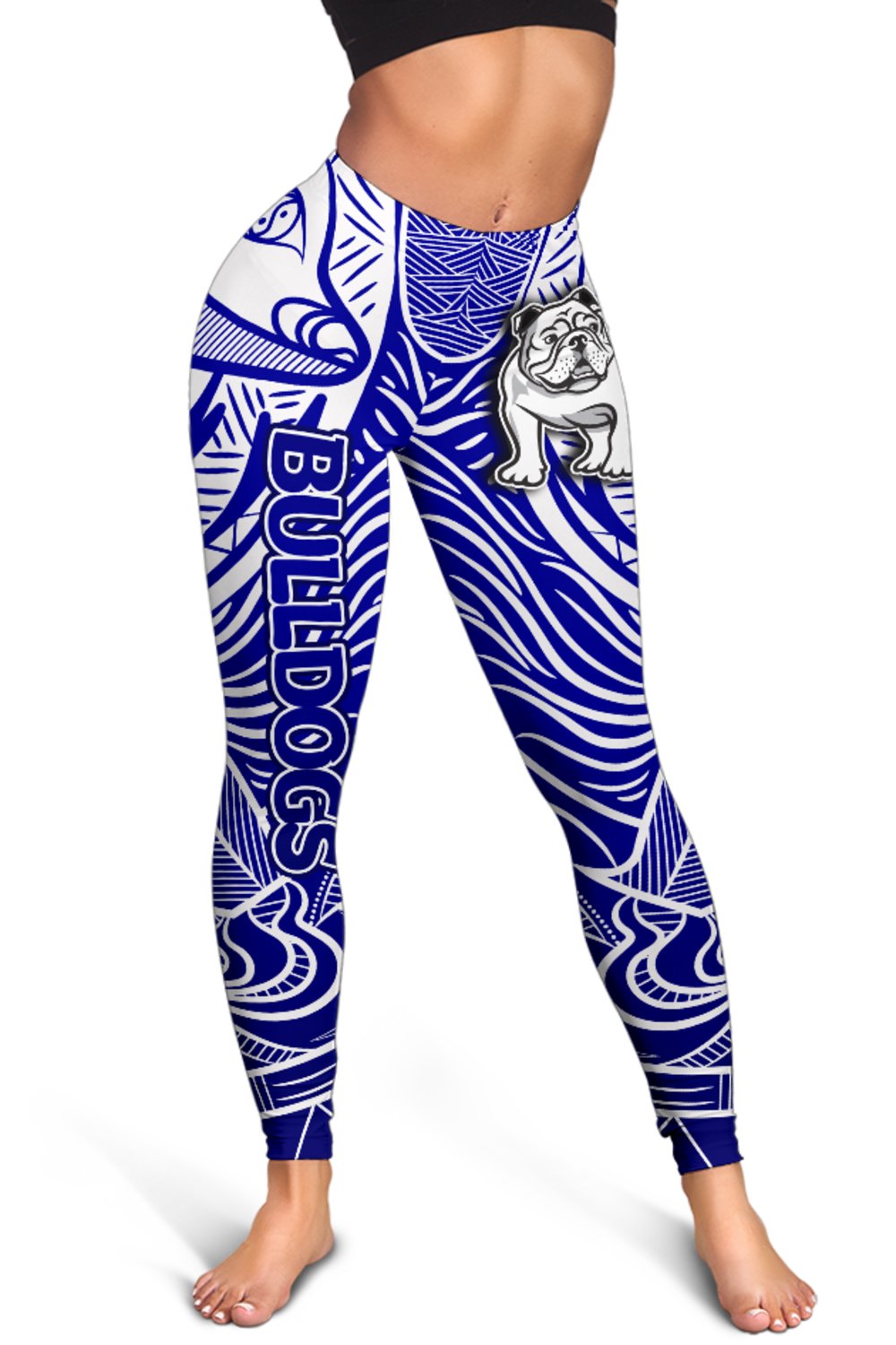 bulldogs-womens-leggings-tribal-style