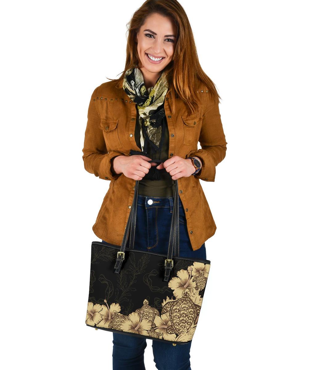 hibiscus-plumeria-golden-turtle-small-leather-tote