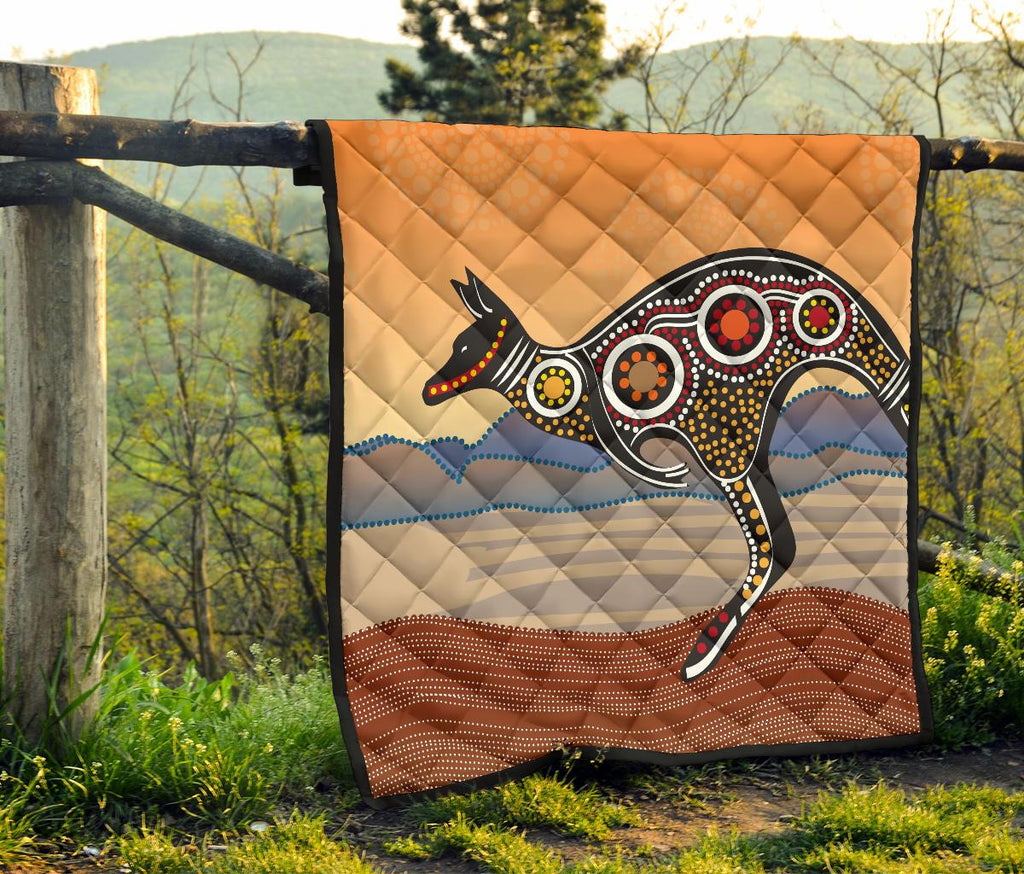 premium-quilts-kangaroo-quilts-aboriginal-dot-painting