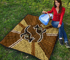 aboriginal-premium-quilt-australia-kangaroo-brown-dot-painting