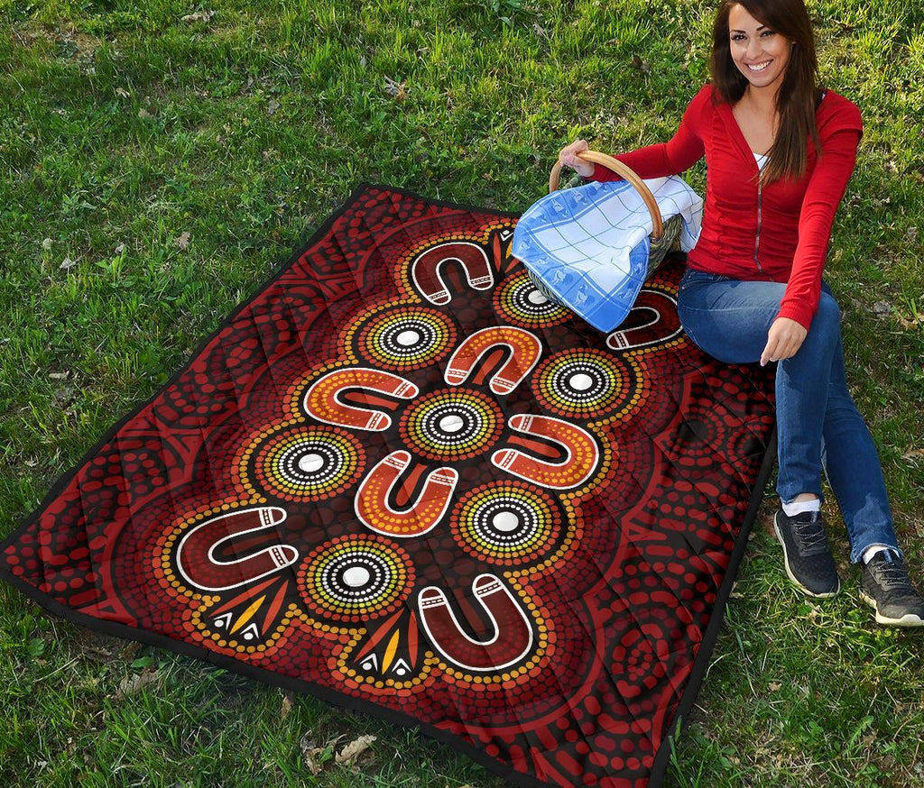 aboriginal-premium-quilt-aboriginal-dot-painting-flowers-style