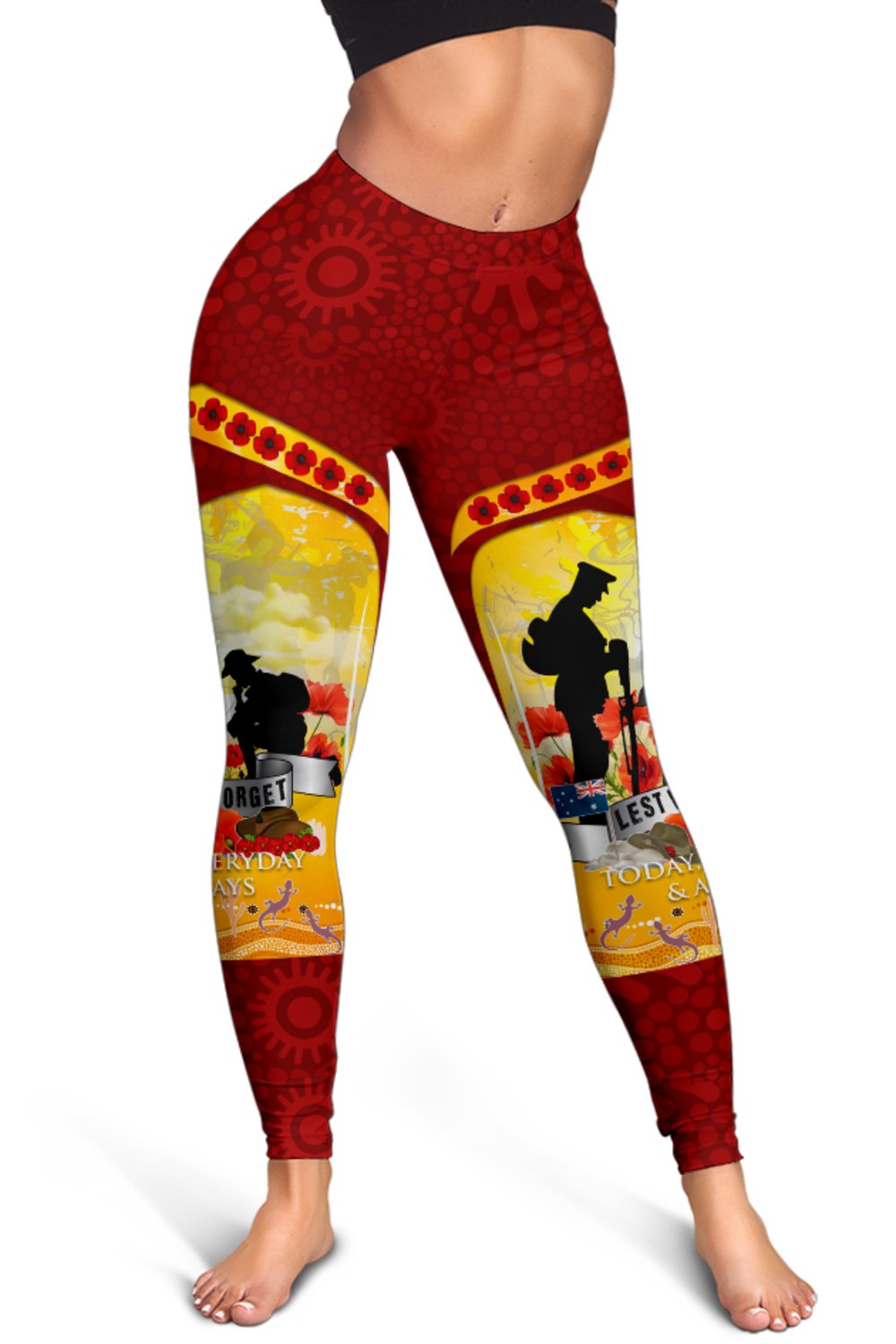 anzac-womens-leggings-lest-we-forget-aboriginal-version