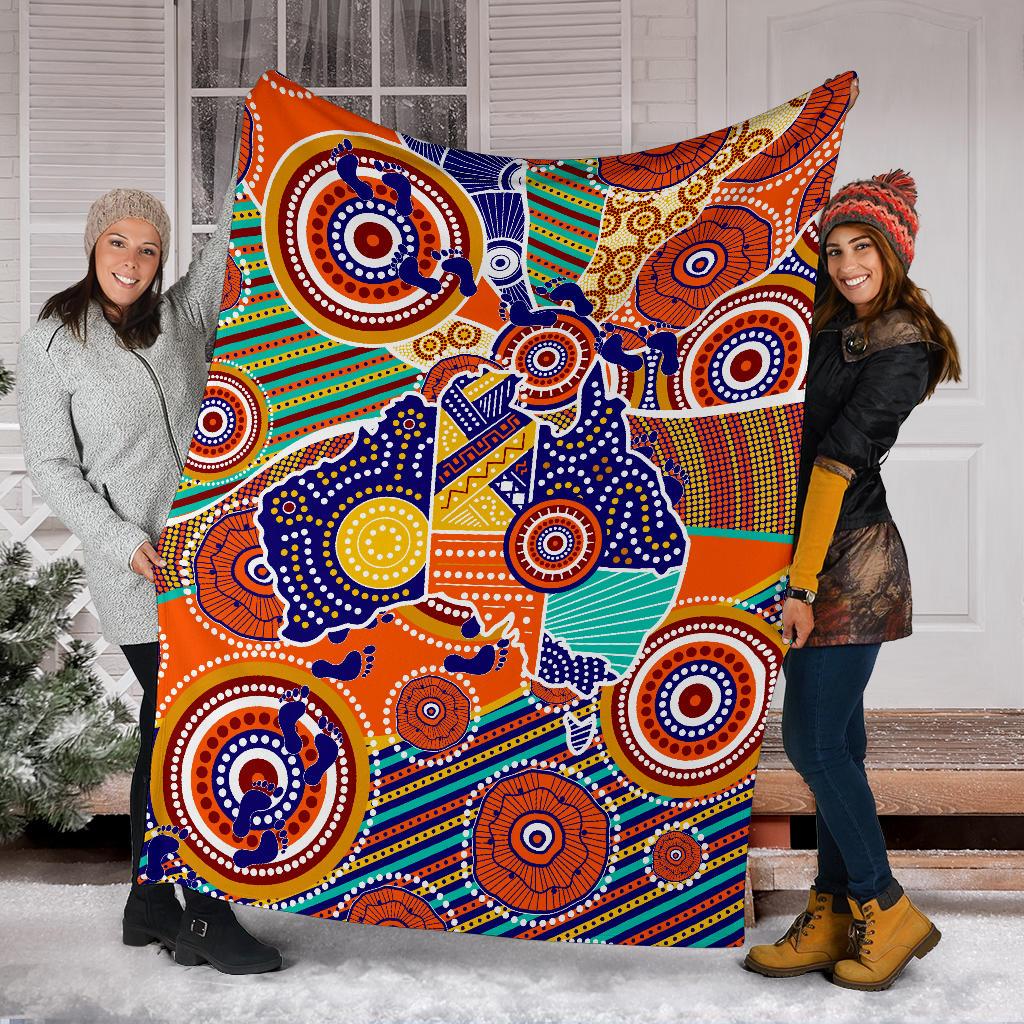 aboriginal-premium-blanket-australian-map-dot-painting