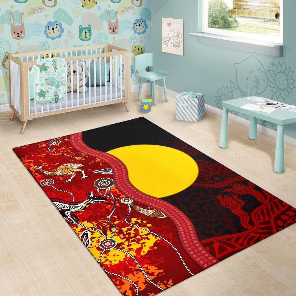 aboriginal-area-rug-red-indigenous-flag