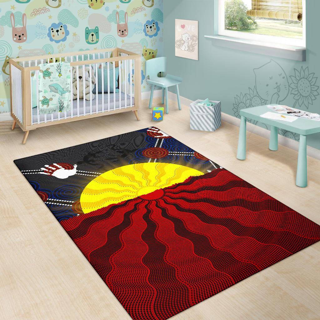 aboriginal-area-rug-aboriginal-lives-matter-flag-sun-dot-painting