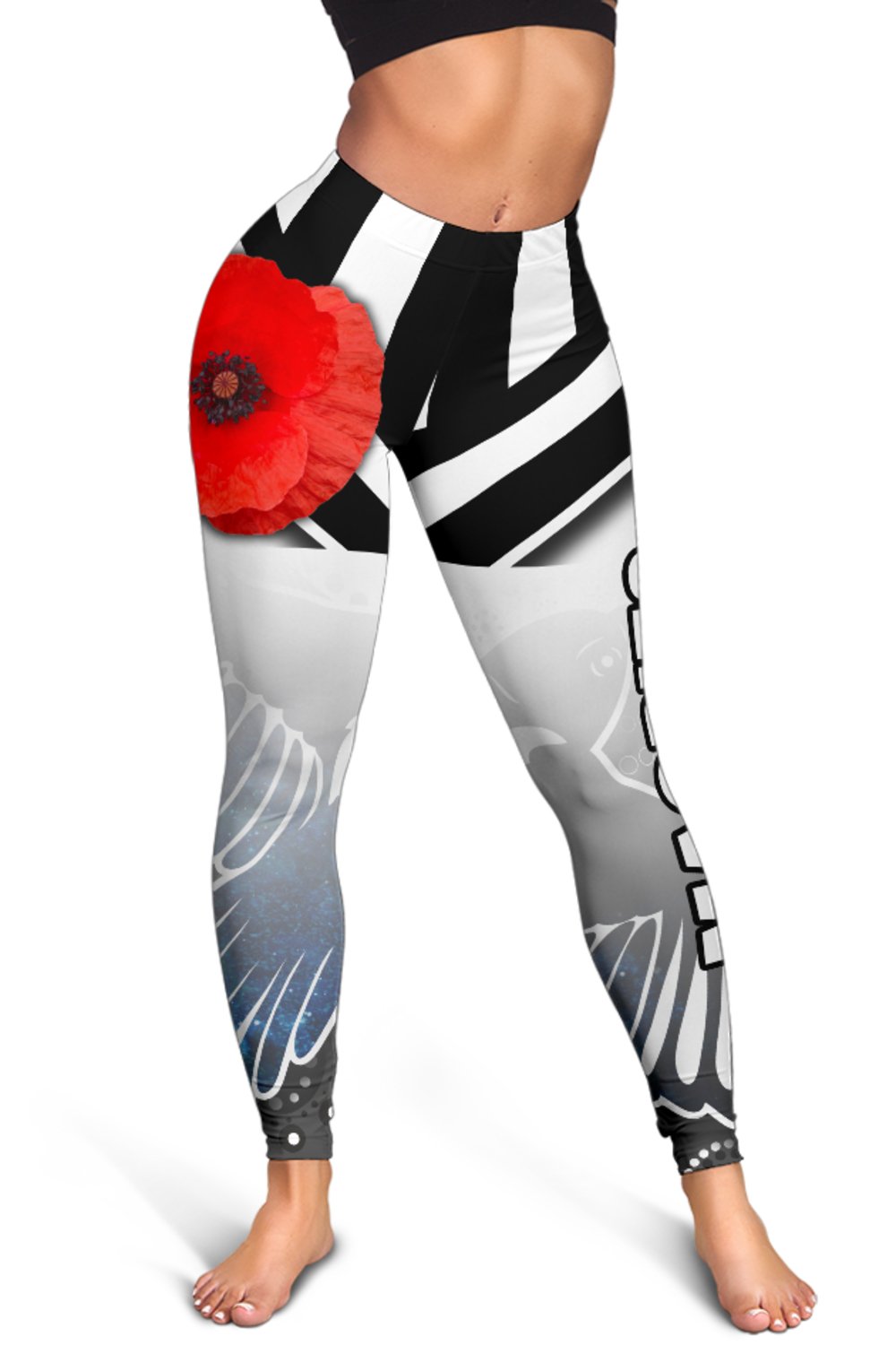magpies-womens-leggings-collingwood-anzac-day-special-version