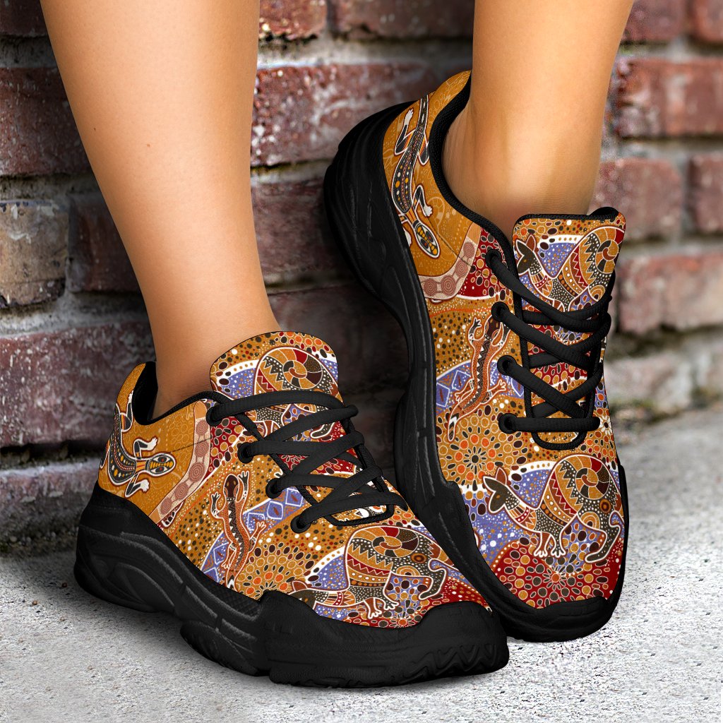 aboriginal-sneakers-lizard-boomerang-patterns-koala-kangaroo-chunky-shoes