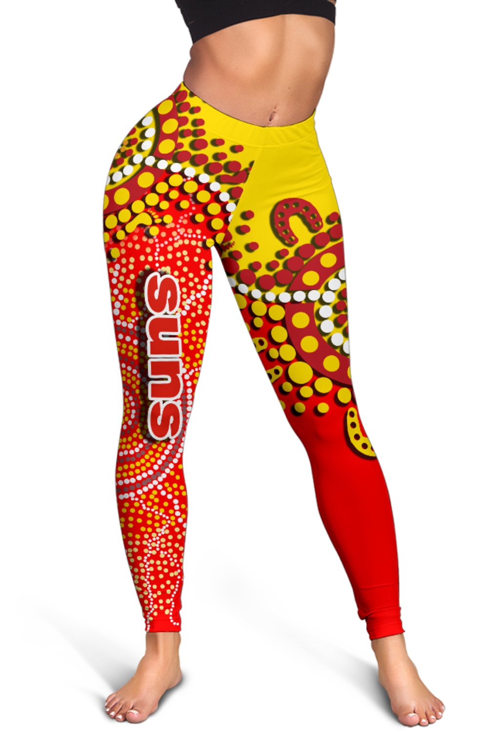 gold-coast-womens-leggings-sun-aboriginal