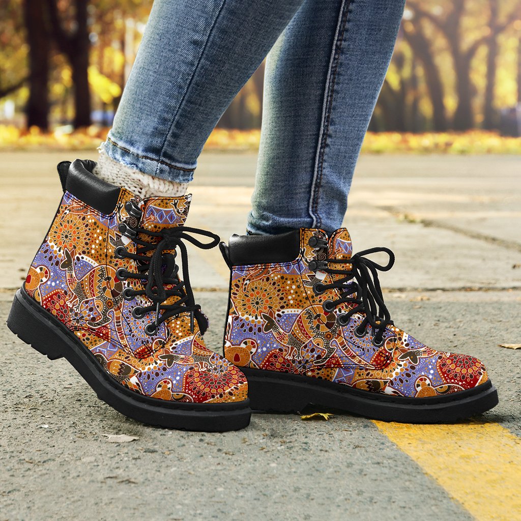 aboriginal-boots-koala-kangaroo-kookaburra-patterns-all-season