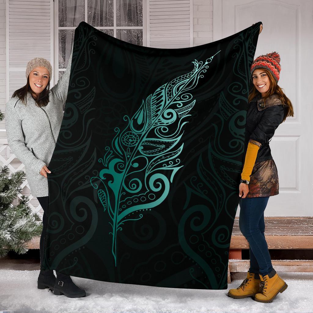 light-silver-fern-new-zealand-blanket-turquoise