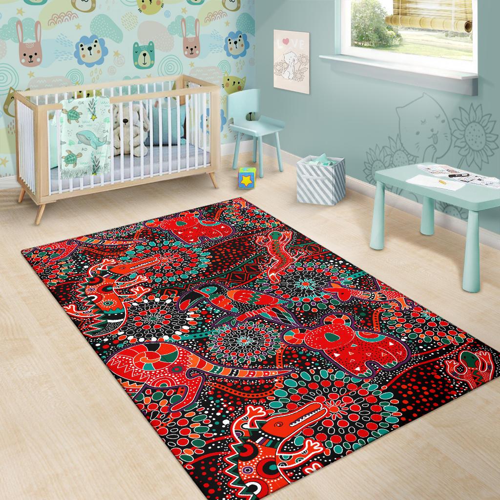 rugs-aboriginal-animal-dot-acrylic-paint