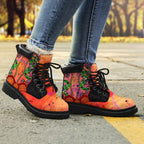 aboriginal-all-season-boots-aussie-indigenous-patterns-orange