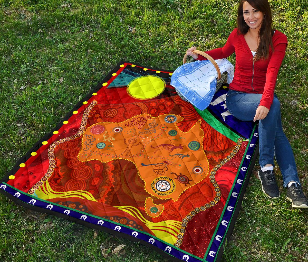 premium-quilt-australia-map-aboriginal-pattern