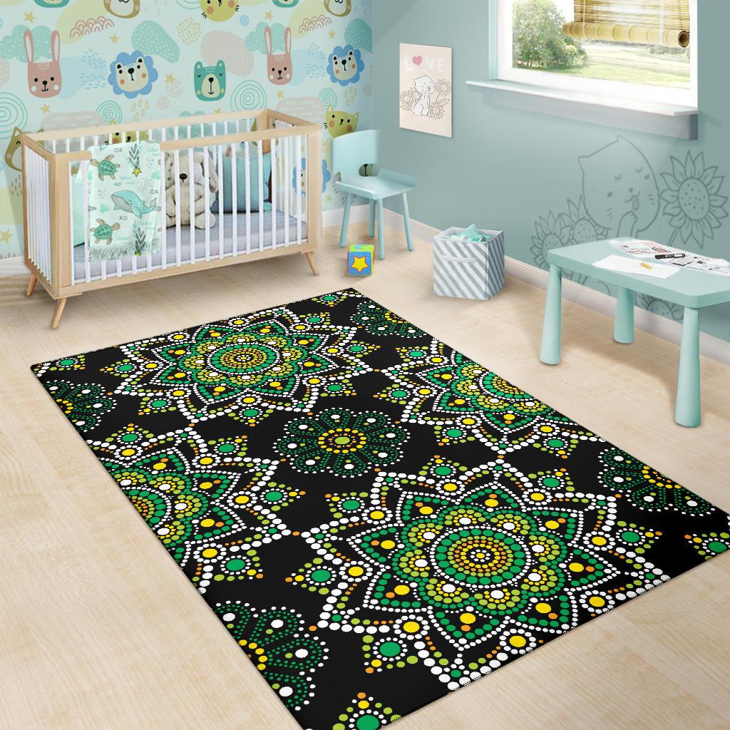 area-rug-aboriginal-dot-painting-rug-mandala