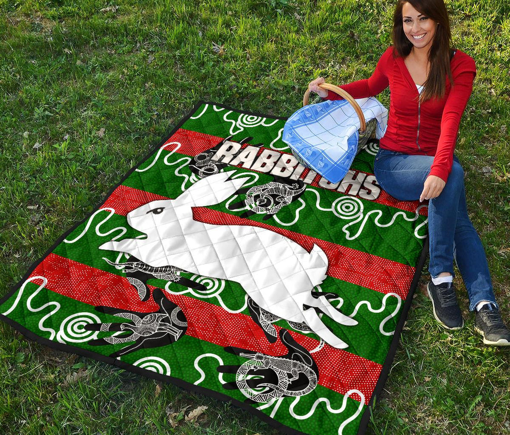 rabbitohs-premium-quilt-animals-aboriginal