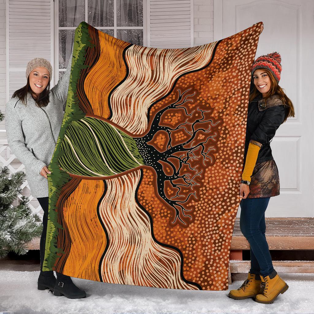 aboriginal-premium-blanket-indigenous-tree