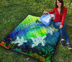 custom-text-aboriginal-premium-quilt-indigenous-turtle-ocean-dot-painting-art