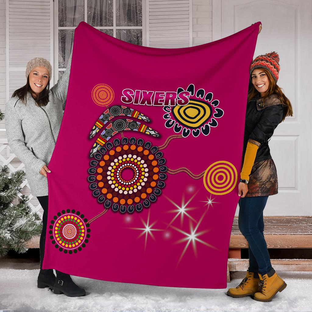 sydney-premium-blanket-sixers-indigenous-magenta