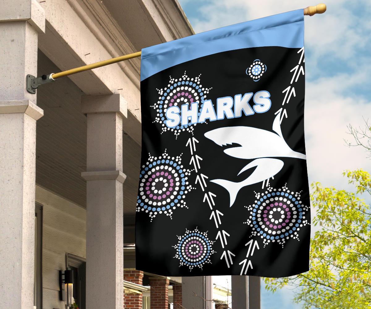 cronulla-flag-sharks-simple-indigenous-black