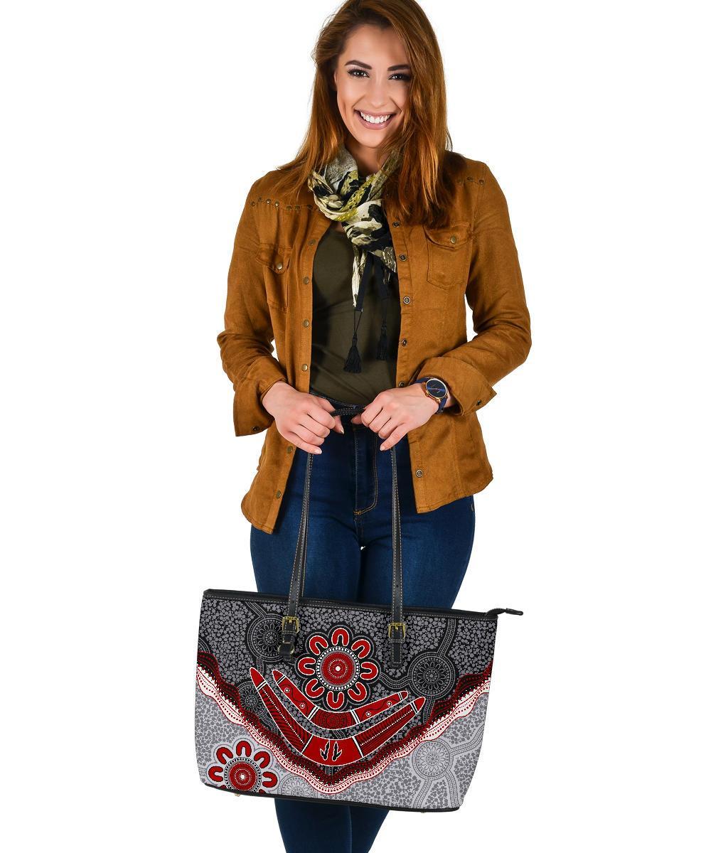 aboriginal-large-leather-tote-bag-indigenous-boomerang-and-lizard-art