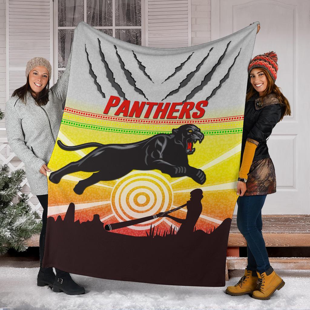 panthers-premium-blanket-indigenous-setting-sun