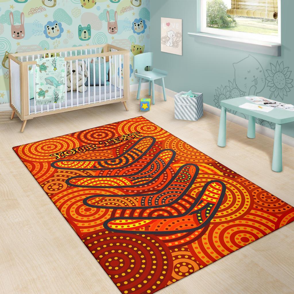 aboriginal-personalised-area-rug-aboriginal-boomerangs-and-dot-circle