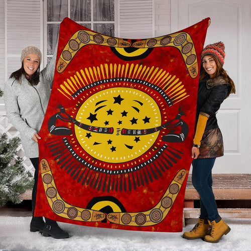 premium-blanket-lizard-and-boomerang-pattern