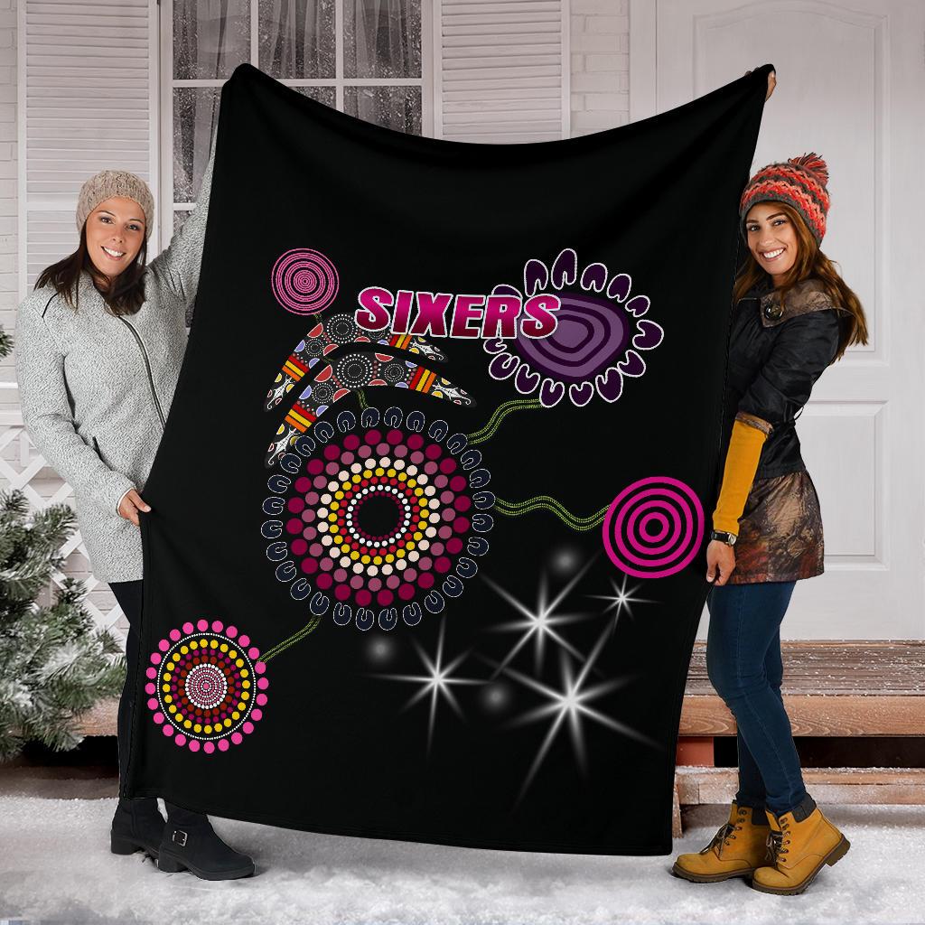 sydney-premium-blanket-sixers-indigenous-black