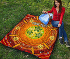 custom-text-aboriginal-premium-quilt-turtle-circle-dot-painting-art