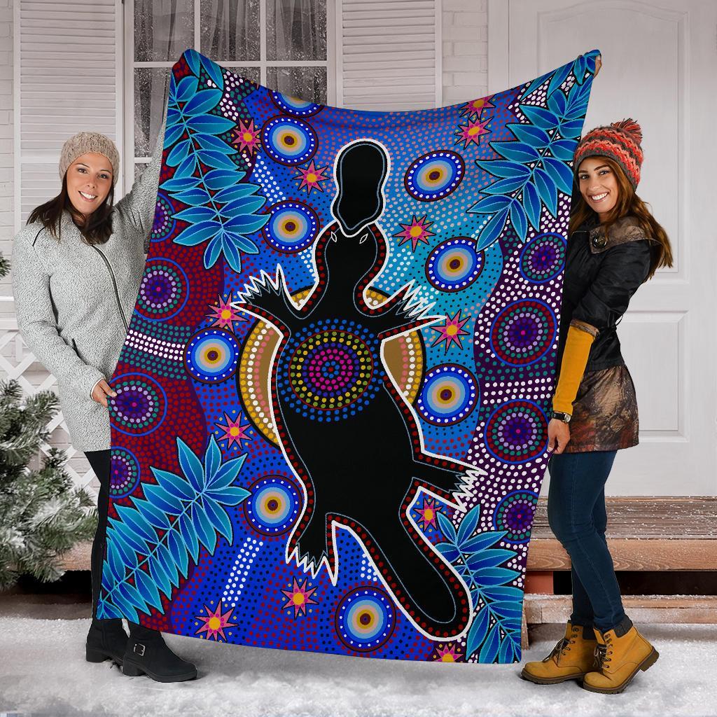 aboriginal-premium-blanket-indigenous-platypus