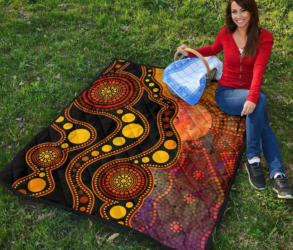 aboriginal-premium-quilt-australia-indigenous-flag-circle-dot-painting-art-golden