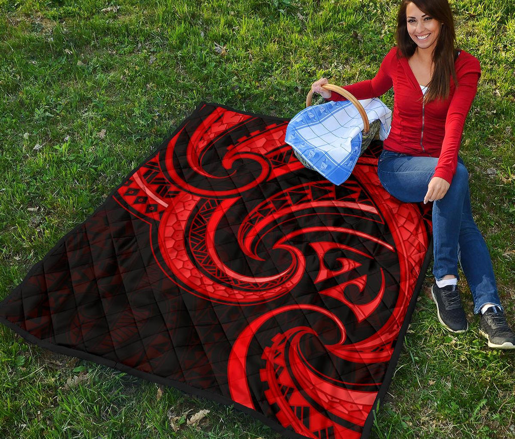 new-zealand-maori-mangopare-premium-quilt-polynesian-red