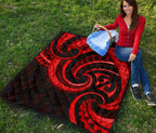 new-zealand-maori-mangopare-premium-quilt-polynesian-red