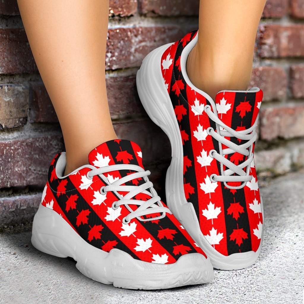 canada-pattern-chunky-sneakers