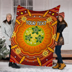 custom-text-aboriginal-premium-blanket-turtle-circle-dot-painting-art