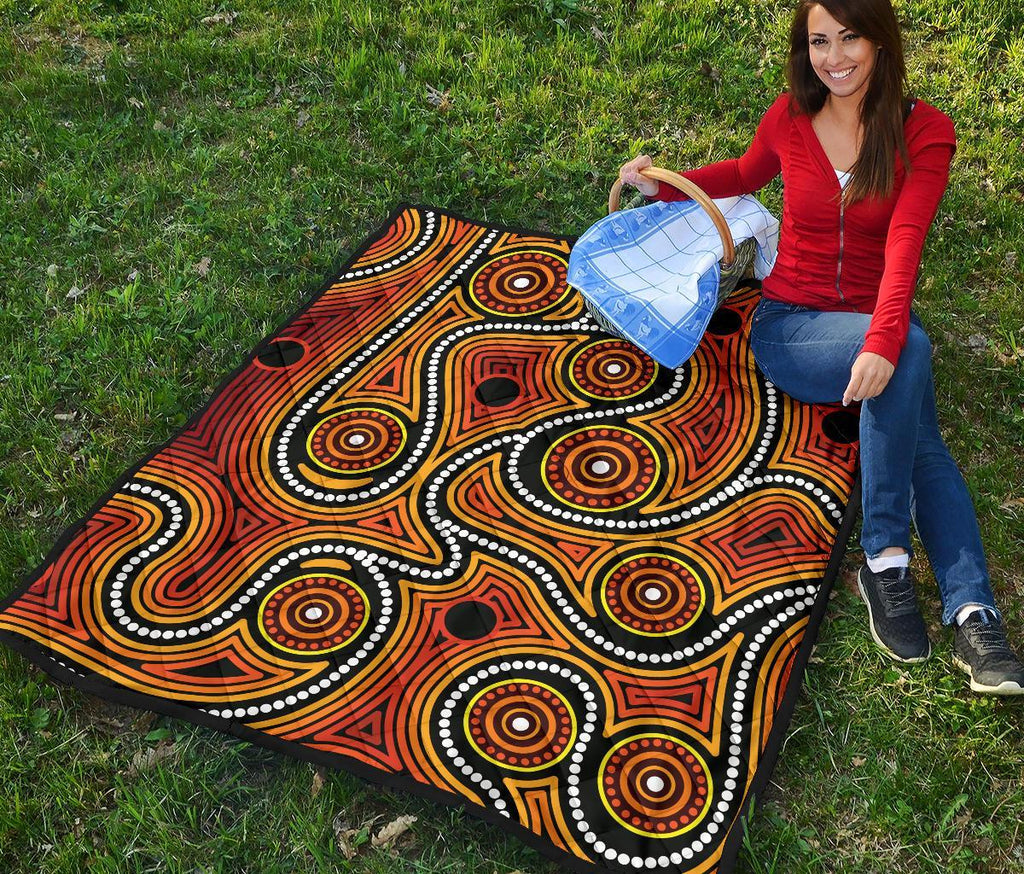 aboriginal-premium-quilt-indigenous-circle-dot-painting-ver01