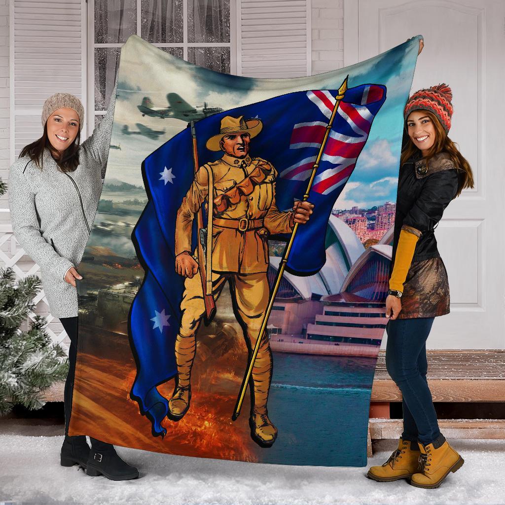 anzac-premium-blanket-australian-soldier
