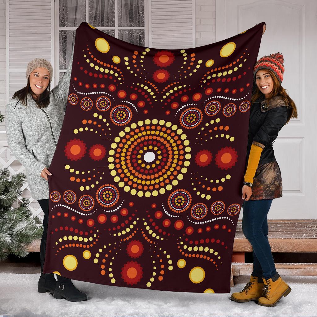 aboriginal-premium-blanket-indegenous-dot-painting-art