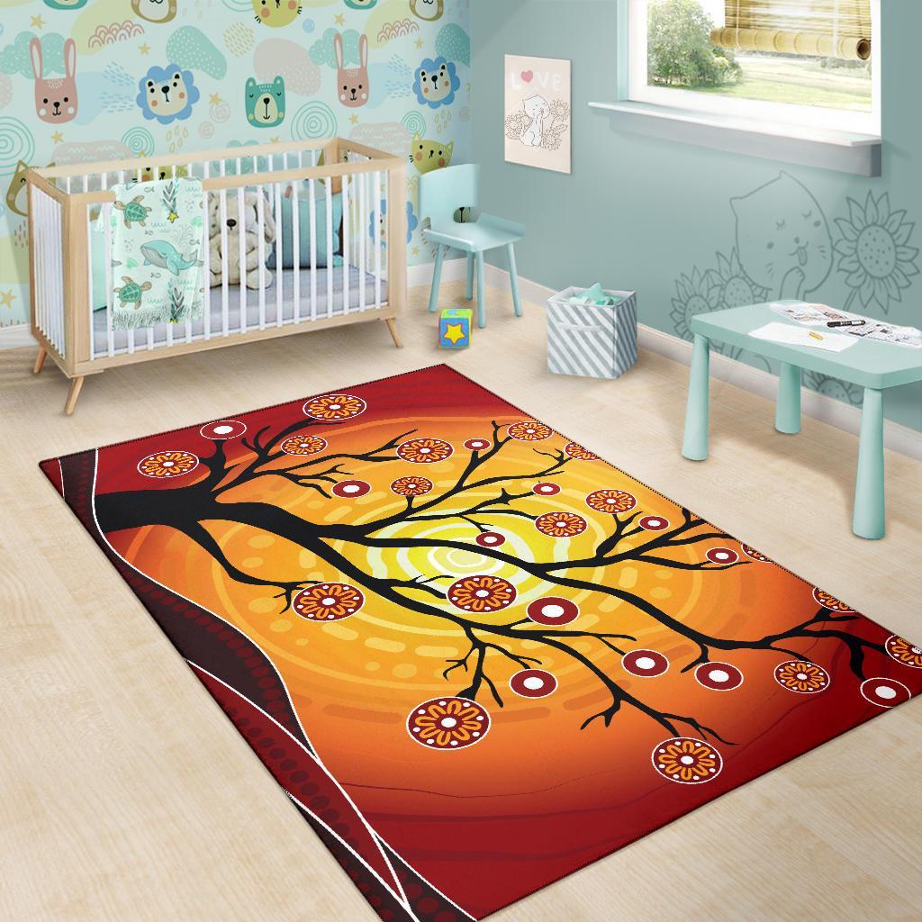 aboriginal-area-rug-tree-in-spring-season