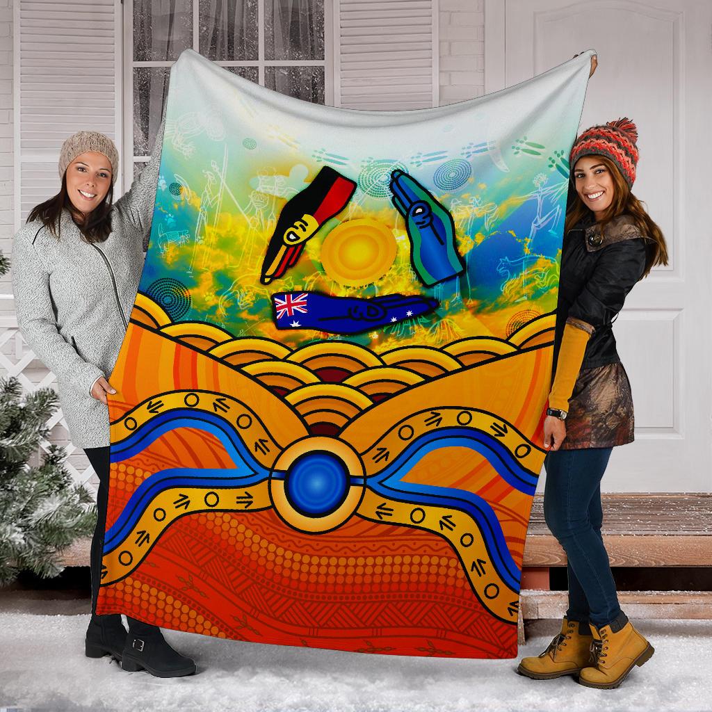 aboriginal-premium-blanket-australia-kangaroo-naidoc-week-2021